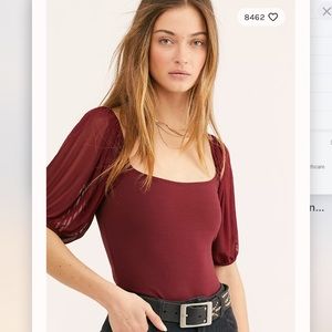 FREE PEOPLE puff sleeve cami fp intimately